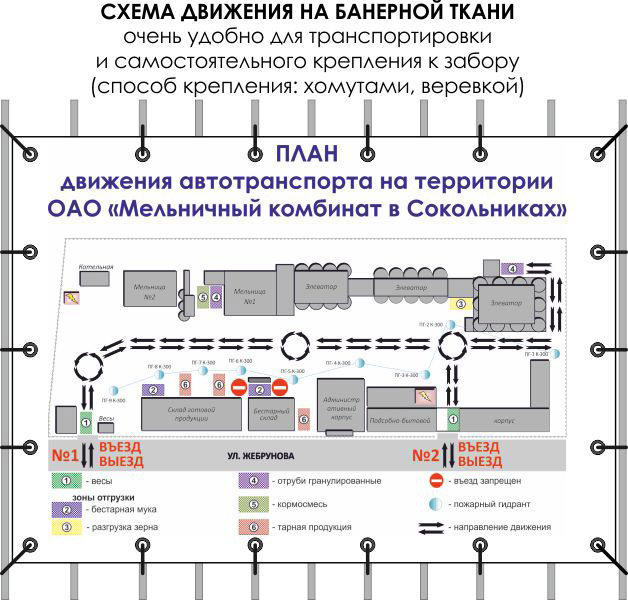 План движения транспортных средств по территории предприятия