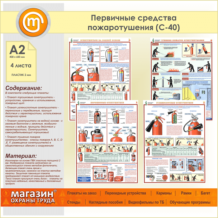 План конспект первичные средства пожаротушения