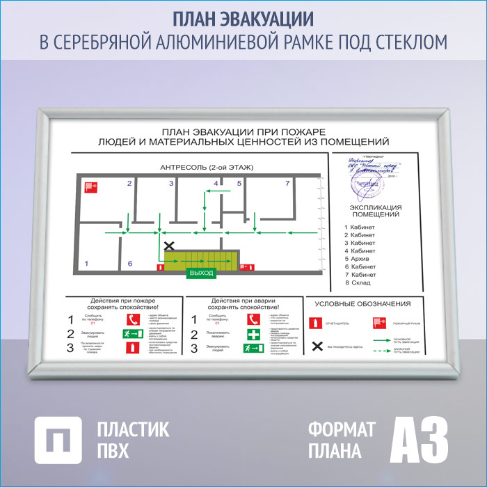 План эвакуации культурных ценностей в библиотеке образец