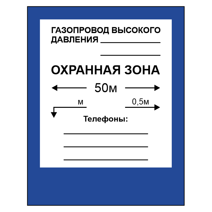 Охранная зона газопровода в населенном пункте