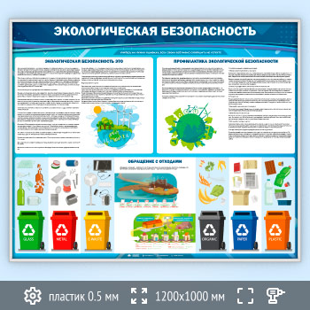 Стенд «Экологическая безопасность» (ECO-04-SUPERSLIM)