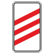 Дорожный знак 1.4.1 «Приближение к железнодорожному переезду» (металл 0,8 мм, III типоразмер: 450х900 мм, С/О пленка: тип В алмазная)