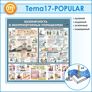 Стенд «Аккумуляторные помещения» (TM-17-POPULAR)