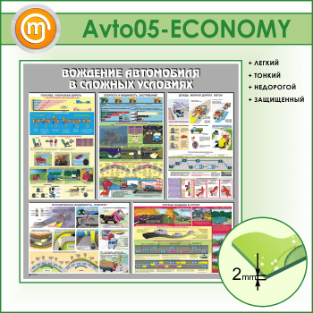 Стенд «Вождение автомобиля в сложных условиях» (AV-05-ECONOMY)