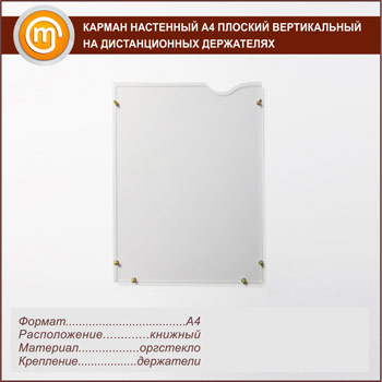 Карманы А3 плоские вертикальные