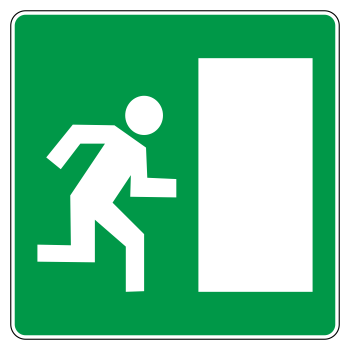 Дорожный знак 6.20.2 «Аварийный выход»