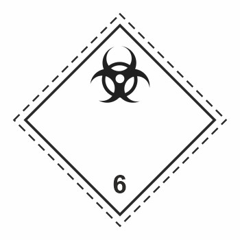 Знак перевозки опасных грузов «Класс 6.2. Инфекционные вещества»