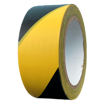 Лента для разметки и маркировки пола (ЧЕРНО-ЖЕЛТАЯ, 100 мм x 33 м)