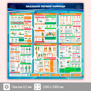 Стенд «Оказание первой помощи» (PM-02-SUPERSLIM)