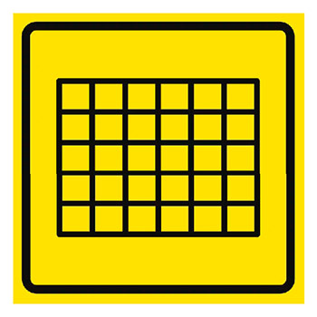 Визуальная пиктограмма «Табло», ДС60 (пластик 2 мм, 150х150 мм)