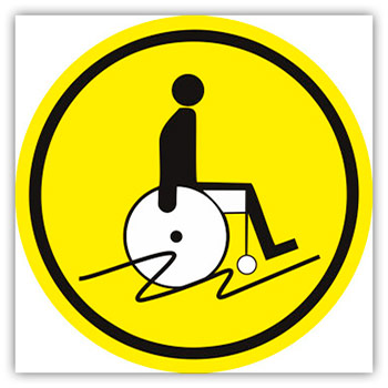 Визуальный предупреждающий знак «Осторожно! Скользкая дорога», ДС76 (пластик 2 мм, 200х200 мм)