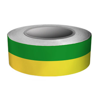 Лента заземления продольная (50 мм, желто-зеленая) (цена за 1 м)