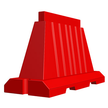 Вкладывающийся пластиковый водоналивной барьер 1,2м (водоналивной блок)