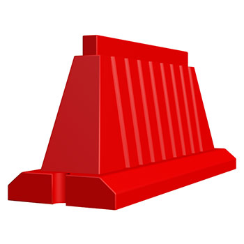 Вкладывающийся пластиковый водоналивной барьер 1,5м (водоналивной блок)