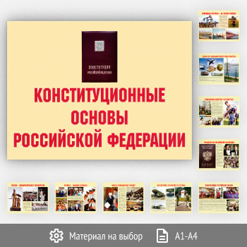 Плакаты «Конституционные основы» (АР-14, 11 листов)